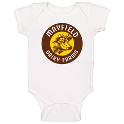 Mayfield Dairy Best Ice Cream Brand Dessert Treat Logo Onesie Baby One Piece Mayfield Dairy Best Ice Cream Brand Dessert Treat Logo Onesie Baby One Piece