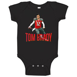 Tom Brady Tampa Bay Cartoon Trade Football Onesie Baby One Piece