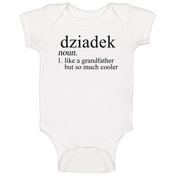 Dziadek Noun Language Definition Grandpa Grandfather Father's Day Gift Onesie Baby One Piece Dziadek Noun Language Definition Grandpa Grandfather Father's Day Gift Onesie Baby One Piece