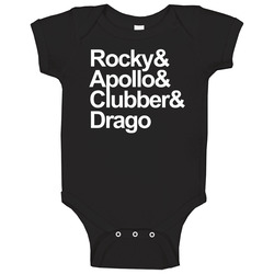 Rocky Apollo Clubber Drago Onesie Baby One Piece Rocky Apollo Clubber Drago Onesie Baby One Piece