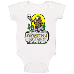 Darwin's Theory Anchorage Alaska Restaurant Onesie Baby One Piece Darwin's Theory Anchorage Alaska Restaurant Onesie Baby One Piece
