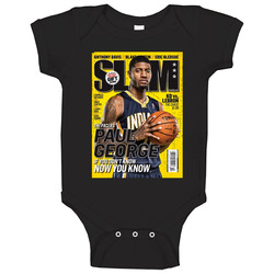 Slam Magazine Issue 174 Paul George Popular Basketball Magazine Grunge Look Onesie Baby One Piece Slam Magazine Issue 174 Paul George Popular Basketball Magazine Grunge Look Onesie Baby One Piece