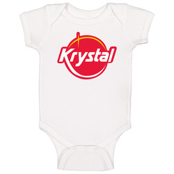 Krystal Restaurant Logo Onesie Baby One Piece Krystal Restaurant Logo Onesie Baby One Piece