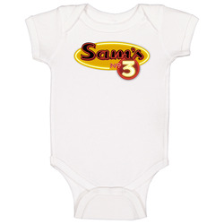 Sam's No. 3 Denver Colorado Top Restaurants Food Fan Lover Foodie Onesie Baby One Piece Sam's No. 3 Denver Colorado Top Restaurants Food Fan Lover Foodie Onesie Baby One Piece
