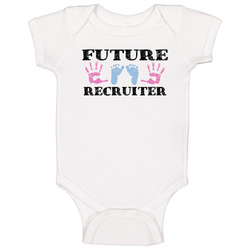 Recruiter Future Occupation Baby Onesie Baby One Piece Recruiter Future Occupation Baby Onesie Baby One Piece