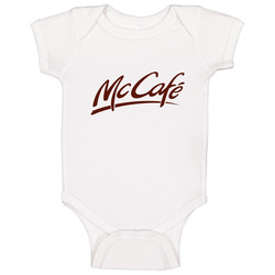 Mc Cafe Mcdonalds Bakery Cafe Restaurant Logo Tea Coffee Mug Onesie Baby One Piece Mc Cafe Mcdonalds Bakery Cafe Restaurant Logo Tea Coffee Mug Onesie Baby One Piece
