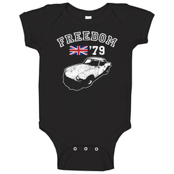 1979 Triumph Spitfire Freedom Car Fan Worn Look Onesie Baby One Piece