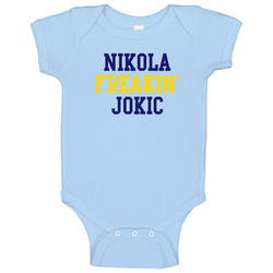 Nikola Jokic Freakin Favorite Denver Basketball Player Fan Onesie Baby One Piece Nikola Jokic Freakin Favorite Denver Basketball Player Fan Onesie Baby One Piece