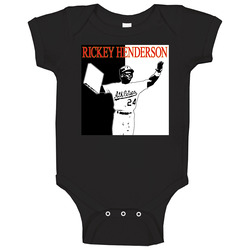 Rickey Henderson Baseball Legend Onesie Baby One Piece Rickey Henderson Baseball Legend Onesie Baby One Piece