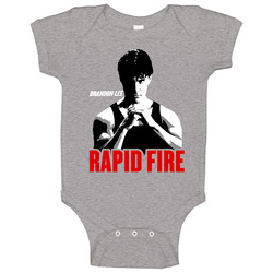 Brandon Lee Rapid Fire Movie Fan Onesie Baby One Piece Brandon Lee Rapid Fire Movie Fan Onesie Baby One Piece