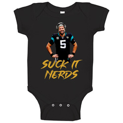 Suck It Nerds Blake Bortles Black Onesie Baby One Piece Suck It Nerds Blake Bortles Black Onesie Baby One Piece