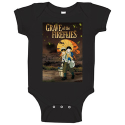 Grave Of The Fireflies Classic 80s Anime Movie Onesie Baby One Piece Grave Of The Fireflies Classic 80s Anime Movie Onesie Baby One Piece