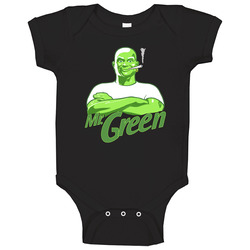Mr Green Weed Smoking Mr Clean Parody Onesie Baby One Piece Mr Green Weed Smoking Mr Clean Parody Onesie Baby One Piece