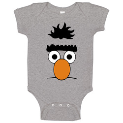 Bert Face Sesame Street Halloween Group Costume Onesie Baby One Piece Bert Face Sesame Street Halloween Group Costume Onesie Baby One Piece