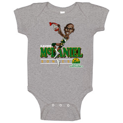 Xavier Mcdaniel Retro Basketball Caricature Onesie Baby One Piece Xavier Mcdaniel Retro Basketball Caricature Onesie Baby One Piece