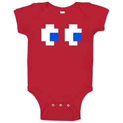 Red Mr Pac Man Ghost Hallowen Onesie Baby One Piece Red Mr Pac Man Ghost Hallowen Onesie Baby One Piece
