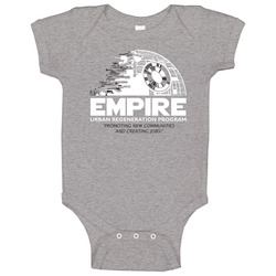 Star Wars Empire Rebuild Darth Death Star Onesie Baby One Piece Star Wars Empire Rebuild Darth Death Star Onesie Baby One Piece
