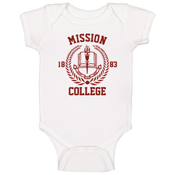 Mission College Fictional University School Daze Movie Fan Onesie Baby One Piece Mission College Fictional University School Daze Movie Fan Onesie Baby One Piece