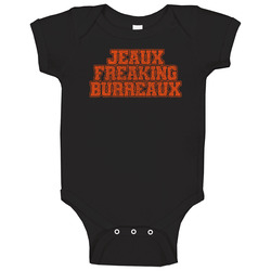Jeaux Freakin Burreaux Cincinnati Football Onesie Baby One Piece Jeaux Freakin Burreaux Cincinnati Football Onesie Baby One Piece