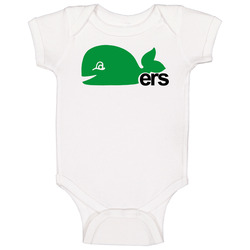 Hartford New England Whalers Hockey Retro Logo Onesie Baby One Piece
