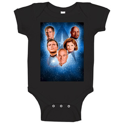 Star Trek All Captains Onesie Baby One Piece Star Trek All Captains Onesie Baby One Piece