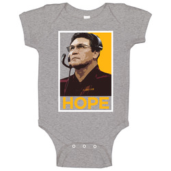 Ron Rivera Hope Poster Washington Football Coach Fan Onesie Baby One Piece Ron Rivera Hope Poster Washington Football Coach Fan Onesie Baby One Piece
