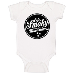 Ole Smoly Tennessee Moonshine Label Logo Onesie Baby One Piece Ole Smoly Tennessee Moonshine Label Logo Onesie Baby One Piece