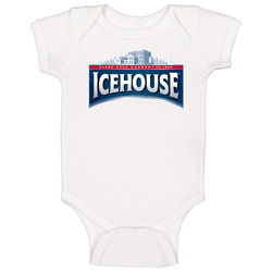 Icehouse Beer Retro Vintage Look Logo Label Onesie Baby One Piece Icehouse Beer Retro Vintage Look Logo Label Onesie Baby One Piece