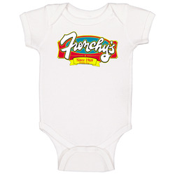 Frenchy's World Best Southern Restaurants Fan Onesie Baby One Piece Frenchy's World Best Southern Restaurants Fan Onesie Baby One Piece