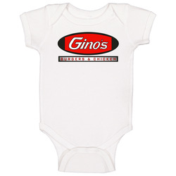 Ginos Burgers And Chicken Baltimore Food Onesie Baby One Piece Ginos Burgers And Chicken Baltimore Food Onesie Baby One Piece