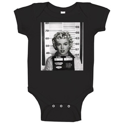 Marilyn Monroe Celebrity Mugshot Onesie Baby One Piece Marilyn Monroe Celebrity Mugshot Onesie Baby One Piece