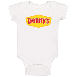 Denny's Corporation Nasdaq Company Logo Employee Fan Onesie Baby One Piece Denny's Corporation Nasdaq Company Logo Employee Fan Onesie Baby One Piece