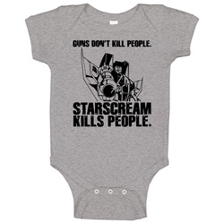 Starscream Kils Carton Robot Onesie Baby One Piece Starscream Kils Carton Robot Onesie Baby One Piece