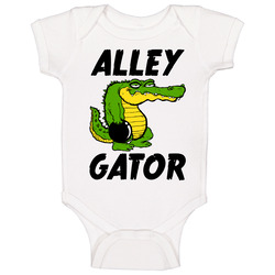 Alley Gator Bowling Team Onesie Baby One Piece Alley Gator Bowling Team Onesie Baby One Piece