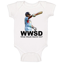 Sachin Tendulkar Wwjd India Cricket Onesie Baby One Piece Sachin Tendulkar Wwjd India Cricket Onesie Baby One Piece