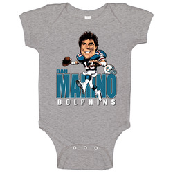 Dan Marino Retro Football Caricature Onesie Baby One Piece Dan Marino Retro Football Caricature Onesie Baby One Piece