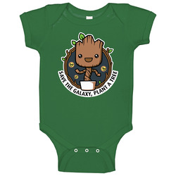 Save The Galaxy Plant A Tree Onesie Baby One Piece Save The Galaxy Plant A Tree Onesie Baby One Piece