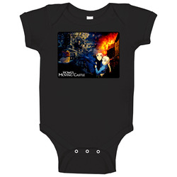 Howls Moving Castle Movie Onesie Baby One Piece