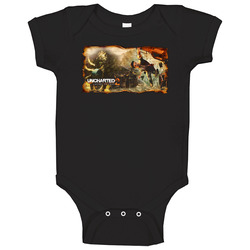 Uncharted 2 Among Thieves Action Video Game Onesie Baby One Piece Uncharted 2 Among Thieves Action Video Game Onesie Baby One Piece