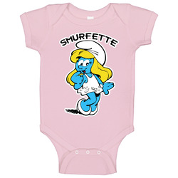 Smurfette Smurfs Retro Onesie Baby One Piece Smurfette Smurfs Retro Onesie Baby One Piece
