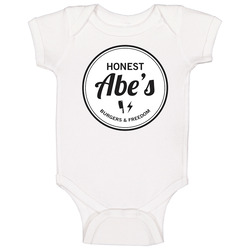 Honest Abe's Burgers And Freedom Food Fan Onesie Baby One Piece Honest Abe's Burgers And Freedom Food Fan Onesie Baby One Piece