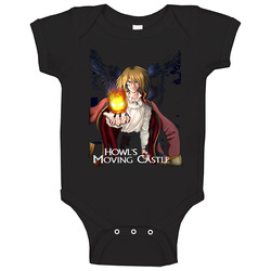 Howl's Moving Castle Animated Movie Onesie Baby One Piece Howl's Moving Castle Animated Movie Onesie Baby One Piece