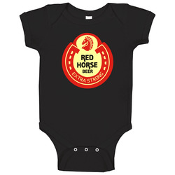 Red Horse Extra Strong Beer Brewery Logo Onesie Baby One Piece Red Horse Extra Strong Beer Brewery Logo Onesie Baby One Piece
