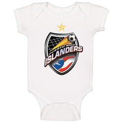 Puerto Rico Islanders A-league Soccer Fc Team Retro Logo Onesie Baby One Piece Puerto Rico Islanders A-league Soccer Fc Team Retro Logo Onesie Baby One Piece