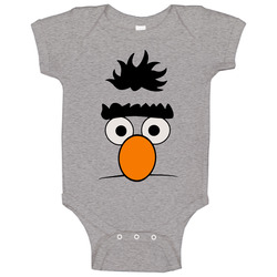 Bert Sesame Street Face Funny Joke Onesie Baby One Piece Bert Sesame Street Face Funny Joke Onesie Baby One Piece