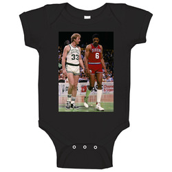 Larry Bird Julius Erving Retro Philadelphia Boston Basketball Greats Fan Onesie Baby One Piece Larry Bird Julius Erving Retro Philadelphia Boston Basketball Greats Fan Onesie Baby One Piece