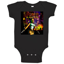 Tomb Raider Retro Video Game Cover Onesie Baby One Piece Tomb Raider Retro Video Game Cover Onesie Baby One Piece
