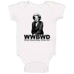 Betty White Golden Girls Super Bowl Onesie Baby One Piece Betty White Golden Girls Super Bowl Onesie Baby One Piece