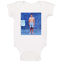 Ryan Jenson Wears Tom Brady's Combine Photo Funny Football Onesie Baby One Piece Ryan Jenson Wears Tom Brady's Combine Photo Funny Football Onesie Baby One Piece
