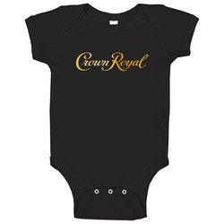 Crown Royal Logo Booze Onesie Baby One Piece Crown Royal Logo Booze Onesie Baby One Piece